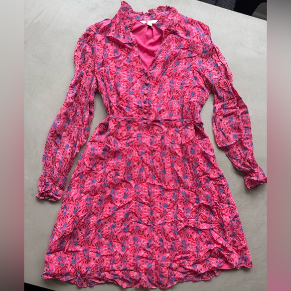 Boden chiffon style waist tie dress - Picture 2 of 7